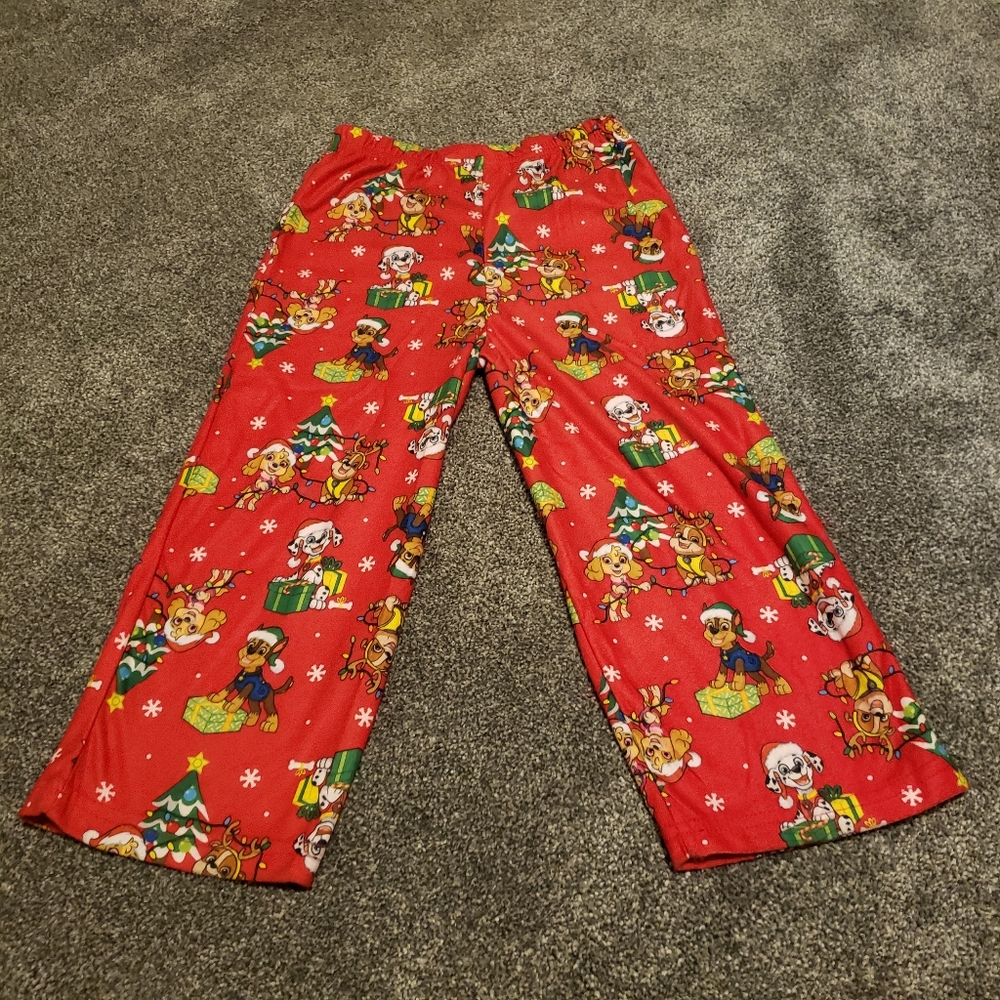 NWT Paw Patrol Christmas Pajama Bottoms Kids